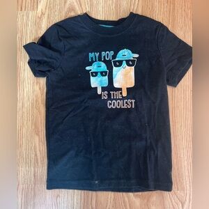 My Pop Is The Coolest Black Tee